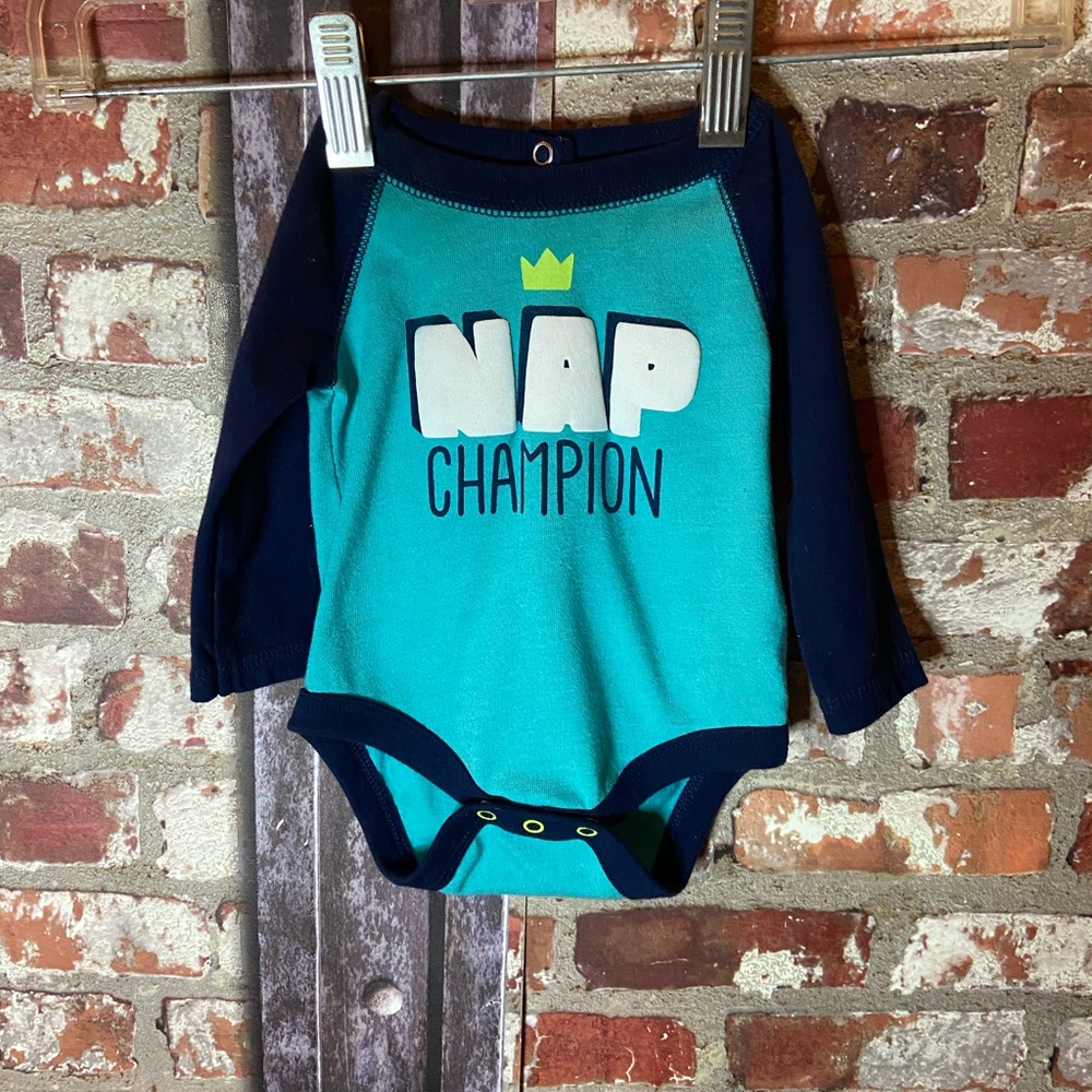 Cat & Jack Newborn Baseball Tee Style Onsie NB